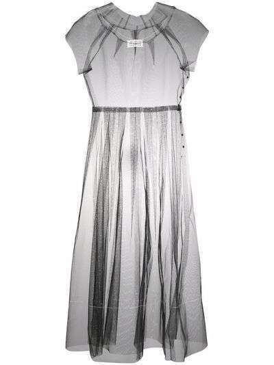 Maison Margiela полупрозрачное платье из тюля
