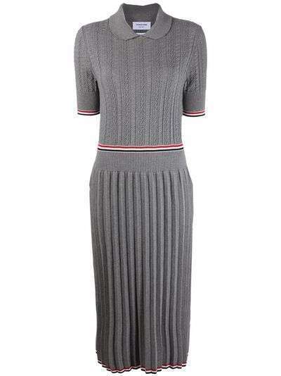 Thom Browne платье поло длины миди