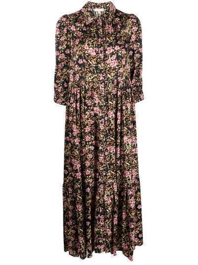 byTiMo платье-рубашка с цветочным принтом