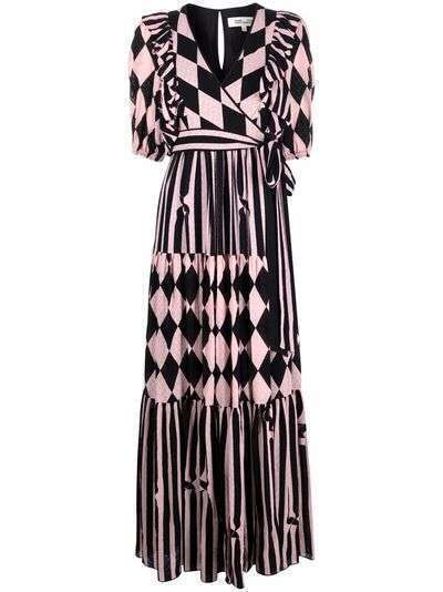 DVF Diane von Furstenberg платье с принтом