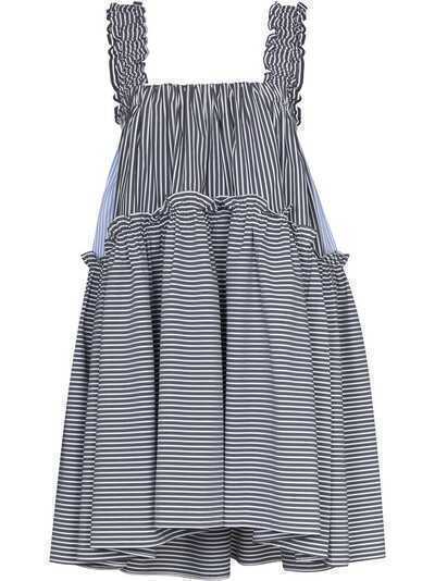 Brøgger Olive striped flared dress