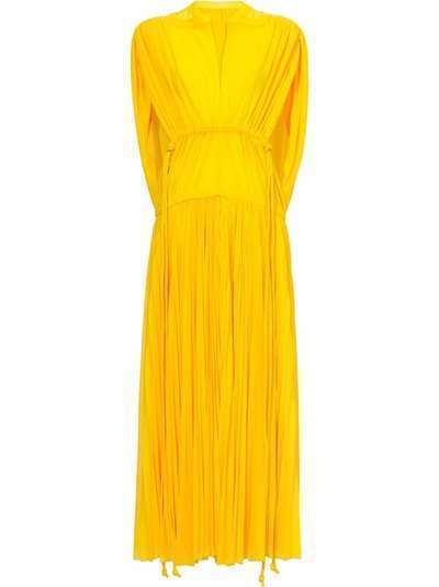 Proenza Schouler Sheer Pleated Jersey Dress