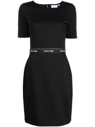 Calvin Klein облегающее платье с логотипом