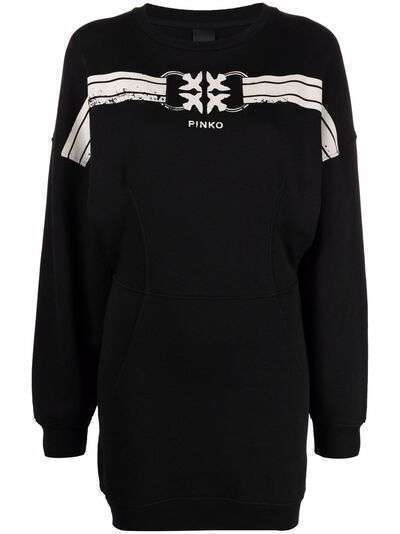 PINKO платье-свитер с логотипом