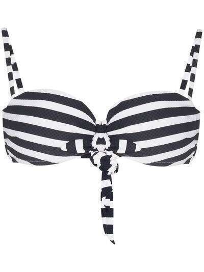 Heidi Klein HEIDI K BOW TIE BALCONY BKNI STRIPE