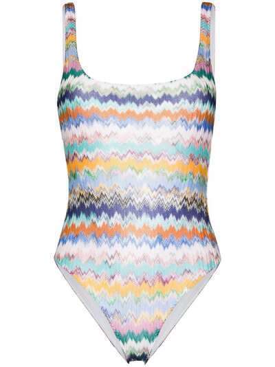 Missoni Mare слитный купальник с узором зигзаг