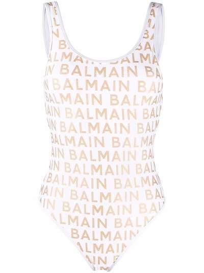 Balmain купальник с логотипом