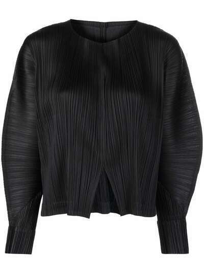 Pleats Please Issey Miyake плиссированный кардиган