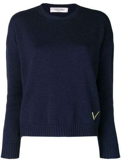 Valentino кашемировый свитер с круглым вырезом