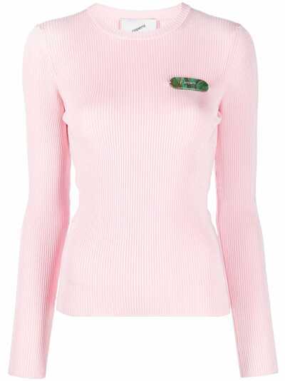 Coperni logo-plaque ribbed jumper