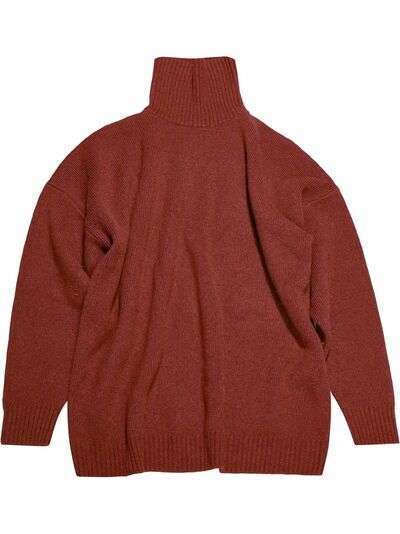 Christopher Kane PATENT ZIP OVERSIZED SWEATER