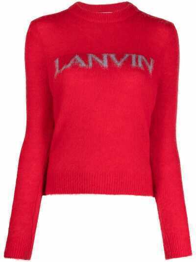 LANVIN джемпер с жаккардовым логотипом