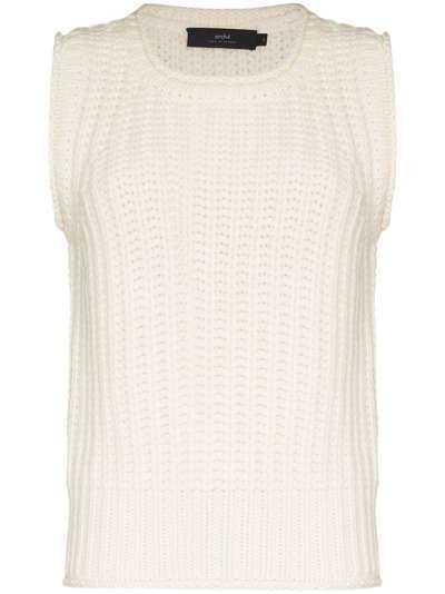 arch4 Vienna ribbed knitted vest