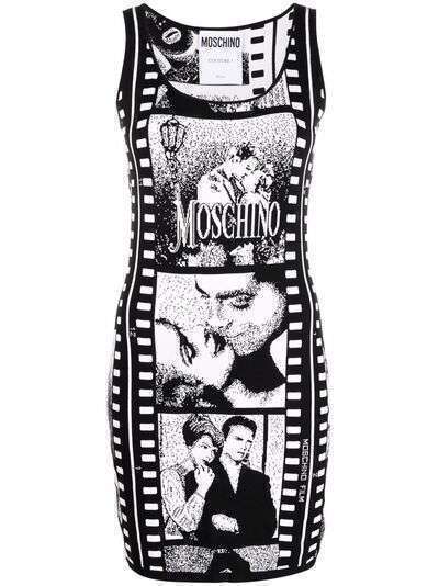 Moschino платье с принтом