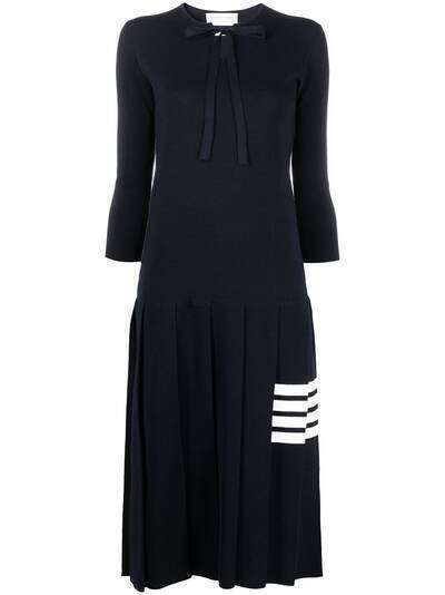 Thom Browne трикотажное платье с полосками 4-Bar
