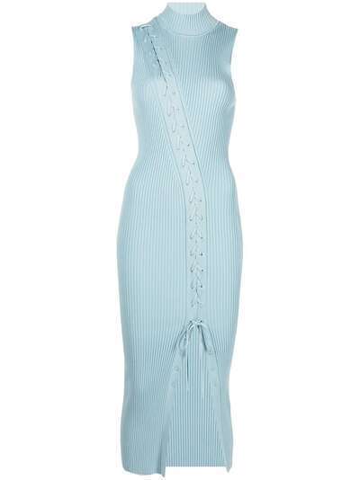 Jonathan Simkhai платье миди Ava со шнуровкой