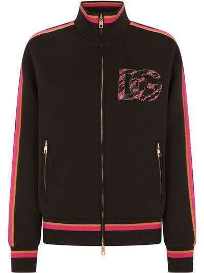 Dolce & Gabbana logo-detail zip-fastening jacket