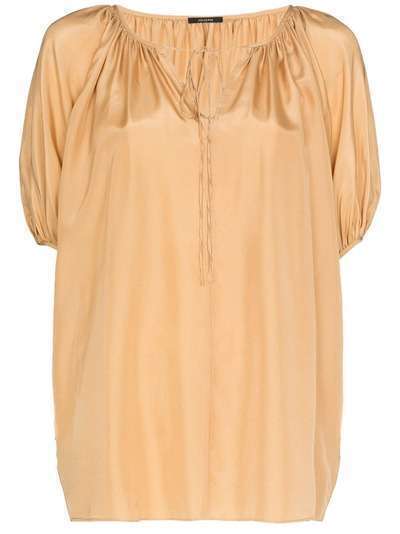JOSEPH Briela puff-sleeve blouse