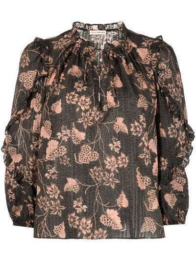 Ulla Johnson блузка с цветочным принтом