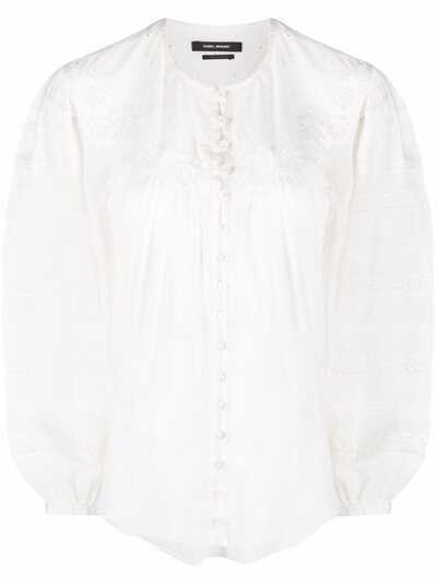 Isabel Marant блузка с длинными рукавами и воротником-стойкой