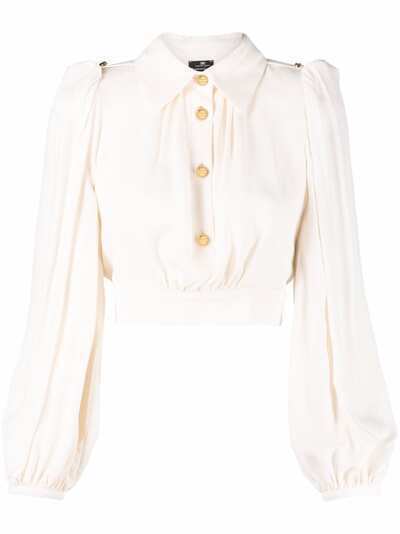 Elisabetta Franchi блузка с объемными рукавами