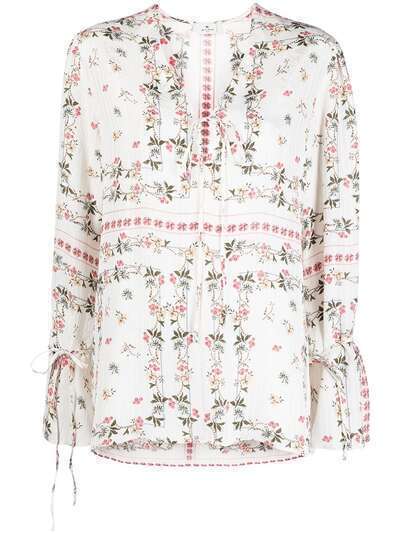 ETRO блузка с цветочным принтом