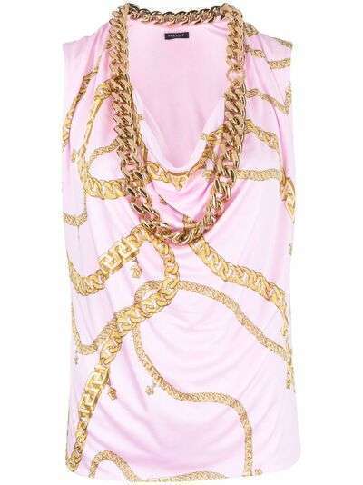 Versace блузка с цепочкой