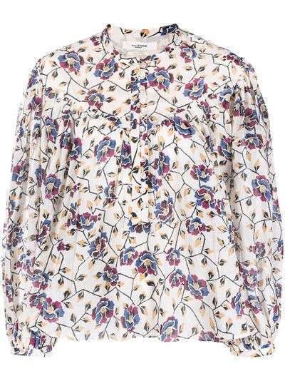 Isabel Marant Étoile блузка со сборками и цветочным узором