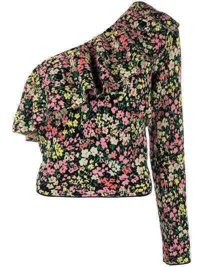 Philosophy Di Lorenzo Serafini блузка на одно плечо с цветочным принтом