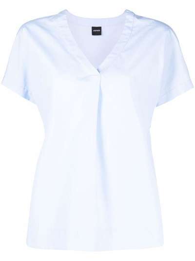 ASPESI блузка с V-образным вырезом