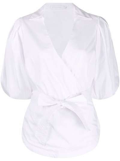 Jonathan Simkhai блузка с запахом и V-образным вырезом
