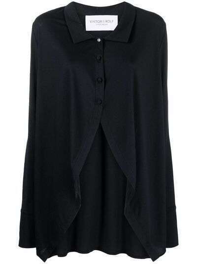 Viktor & Rolf curved hem blouse