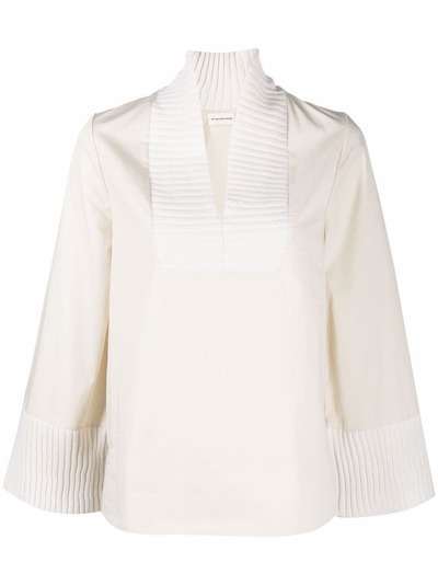 By Malene Birger блузка в рубчик с широкими рукавами