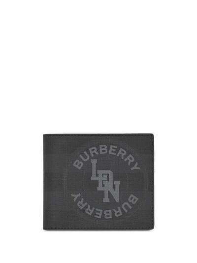 Burberry кошелек в клетку London Check с логотипом 8022551
