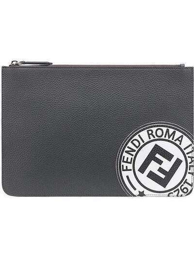 Fendi logo stamp zipped wallet 7N0078A4NR