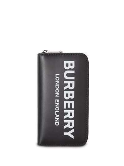 Burberry кошелек с круговой молнией и логотипом 8009211