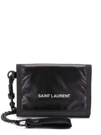 Saint Laurent кошелек с цепочкой и принтом логотипа 584378HO23Z
