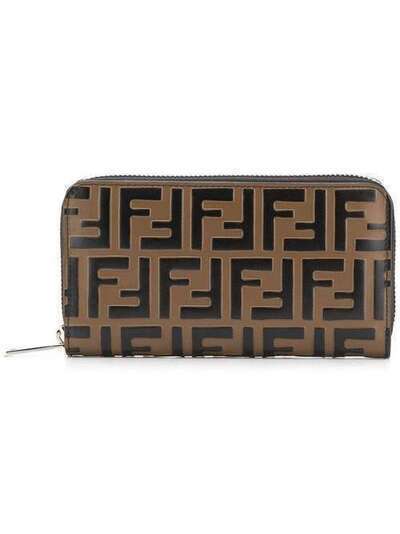 Fendi кошелек с логотипом 'FF' 7M0210A5TL