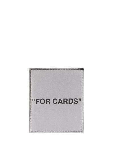 Off-White картхолдер с принтом For Cards OMND005R20G820389110