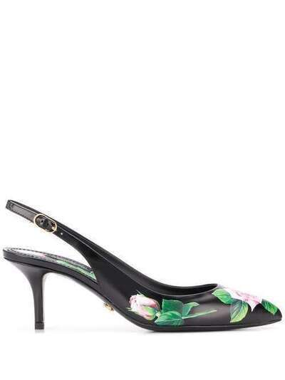 Dolce & Gabbana туфли с принтом Tropical Rose CG0180AJ730