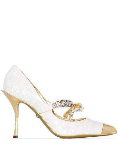 Dolce & Gabbana туфли Lori 90 с кристаллами