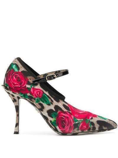 Dolce & Gabbana туфли Мэри Джейн с принтом CD1283AZ423
