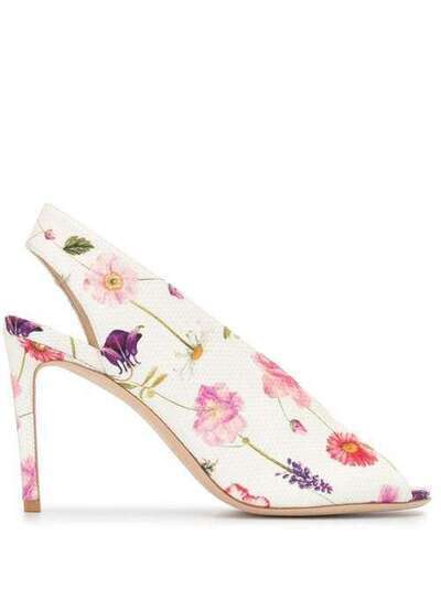 Luisa Beccaria туфли-лодочки с цветочным принтом P2097116316