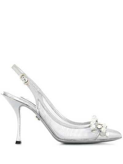 Dolce & Gabbana туфли с сетчатыми вставками и ремешком на пятке CG0361AJ308