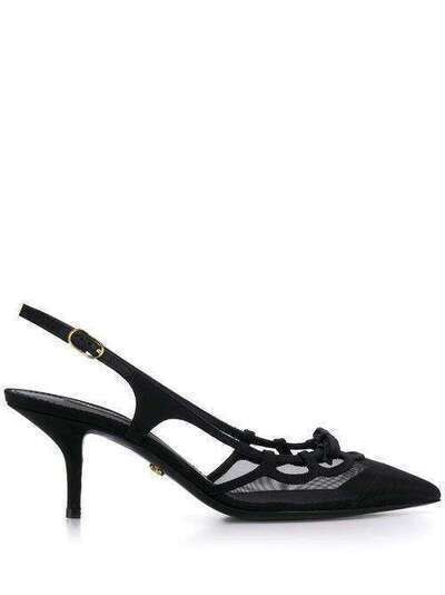 Dolce & Gabbana сетчатые туфли с ремешком на пятке CG0412AX975