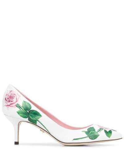 Dolce & Gabbana туфли-лодочки с цветочным принтом CD0687AJ730