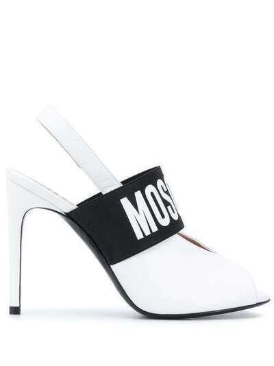 Moschino туфли с ремешком и логотипом MA1601AC1AMF0