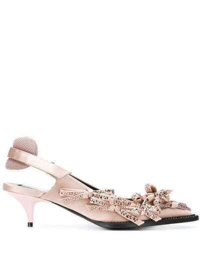 Nº21 bow embellished pumps 8240