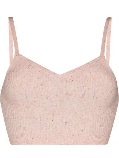 LoveShackFancy Noah cropped knitted top