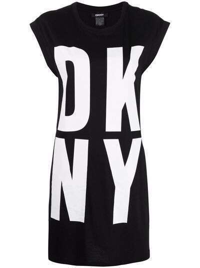 DKNY длинный топ с логотипом